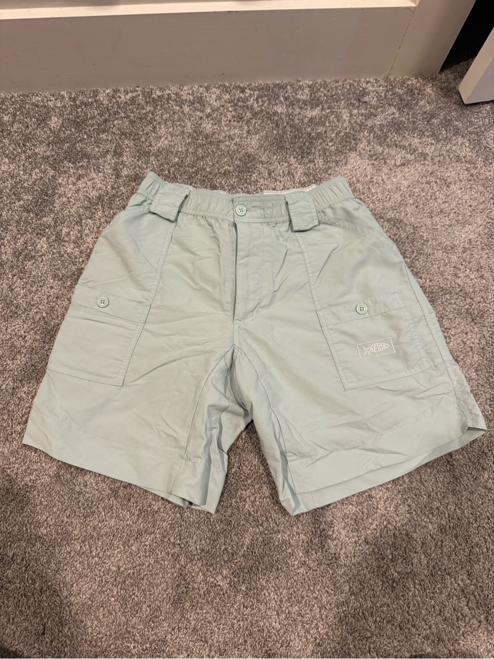 AFTCO Men's Sage Green Cargo Shorts